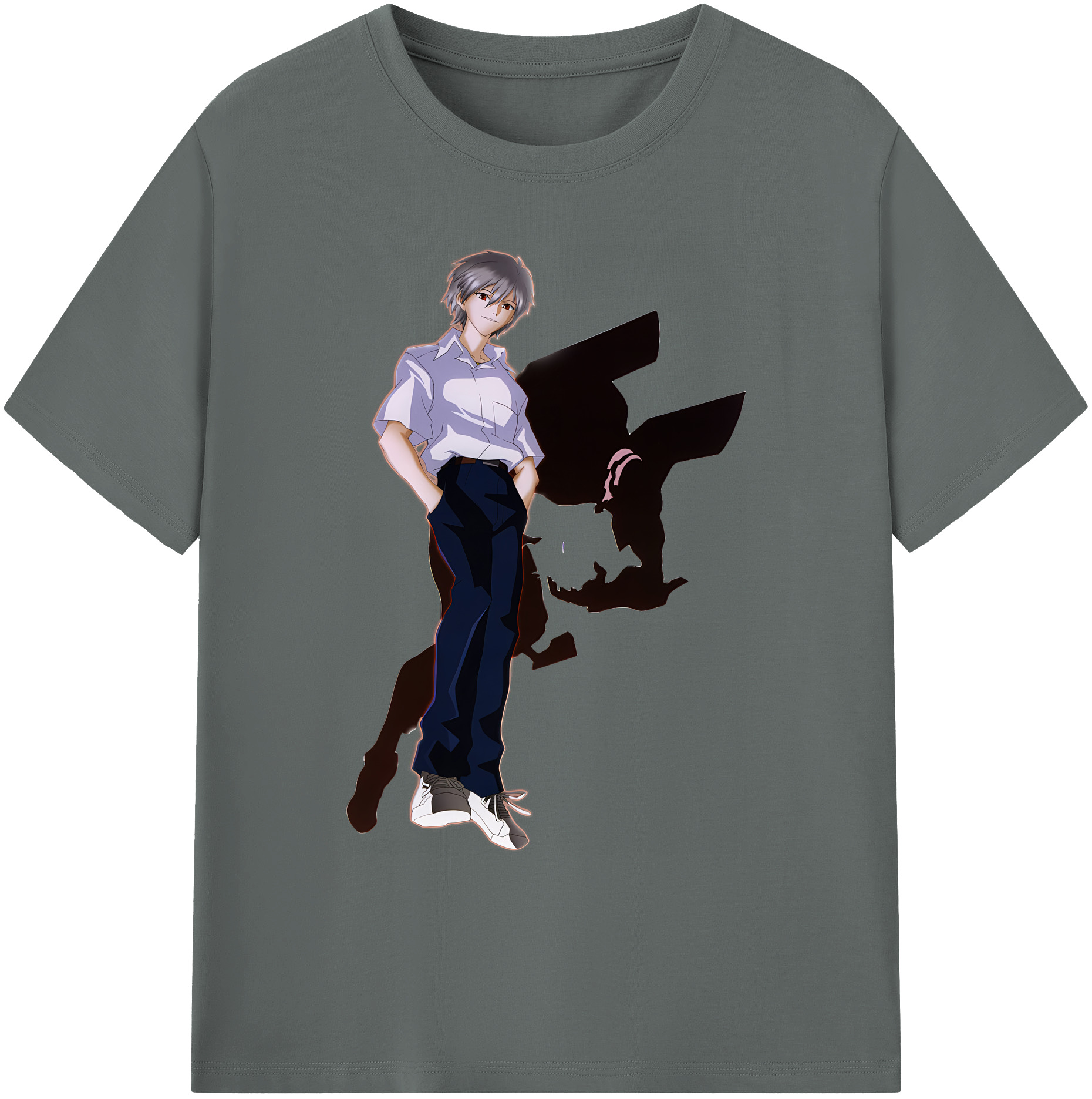 （画像用） EVA 新世紀エヴァンゲリオン 綿100％ メンズ半袖Tシャツ｜肌触りやわらか＆通気性